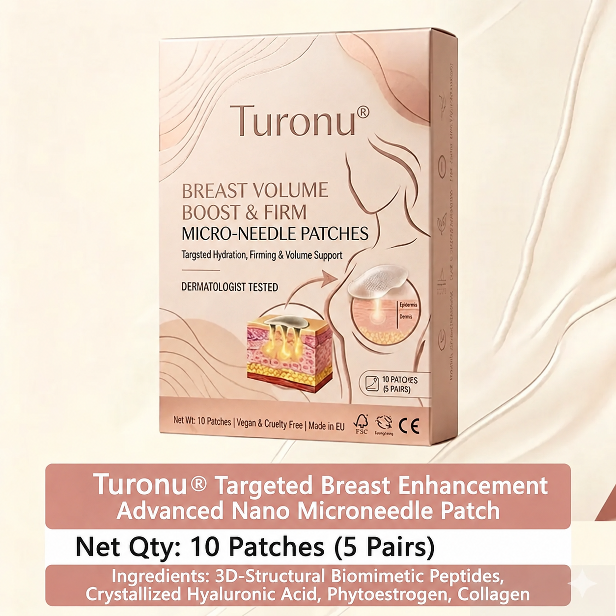 💥Turonu® 🥛 Targeted Breast Enhancement Advanced Nano Microneedle Patch💃